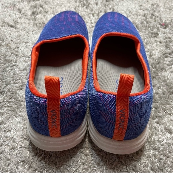 Vionic agile Hydra active slip on shoes sz 9 purple orange animal print sneaker - Picture 6 of 9